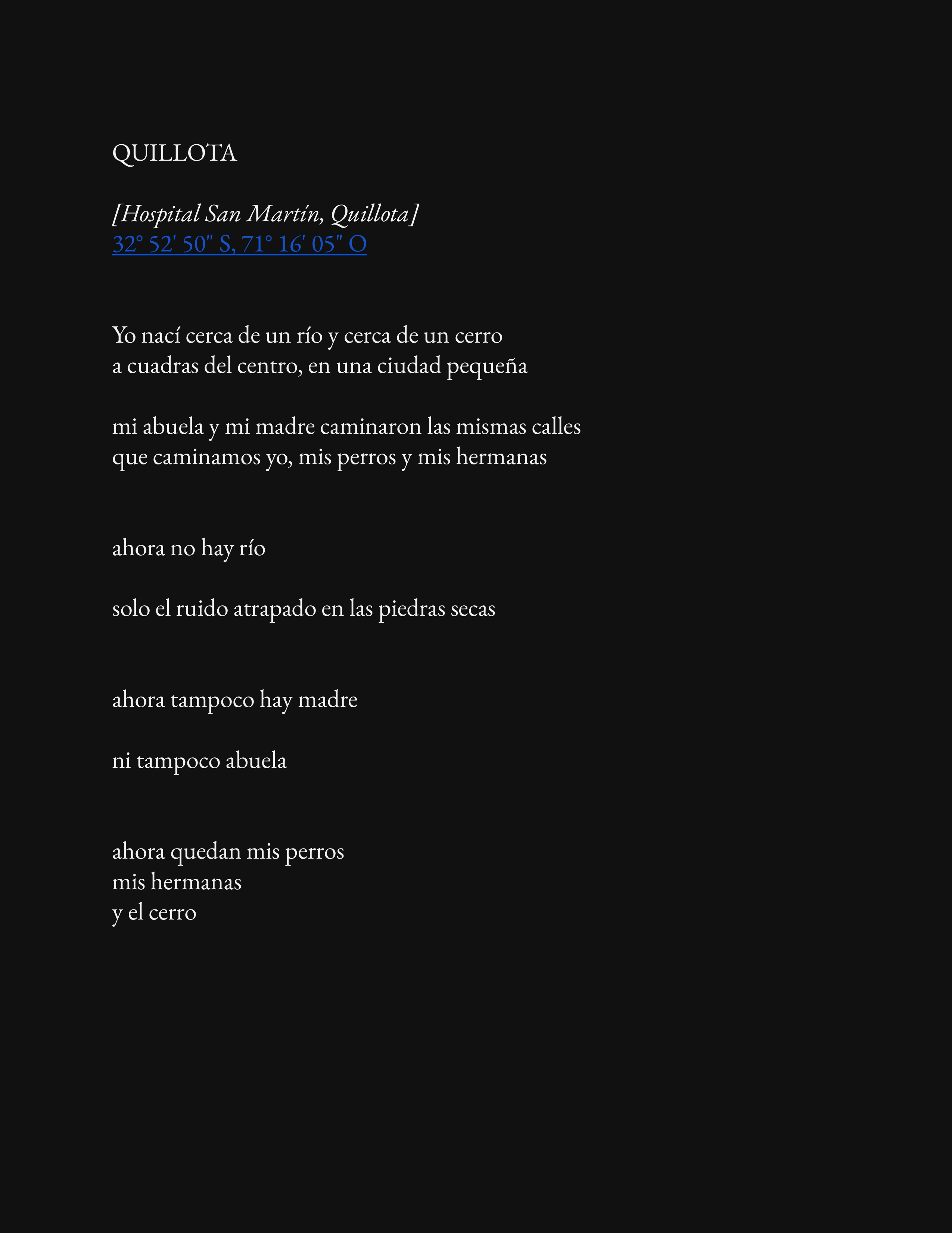 Poema Quillota de Atlas de los 39.