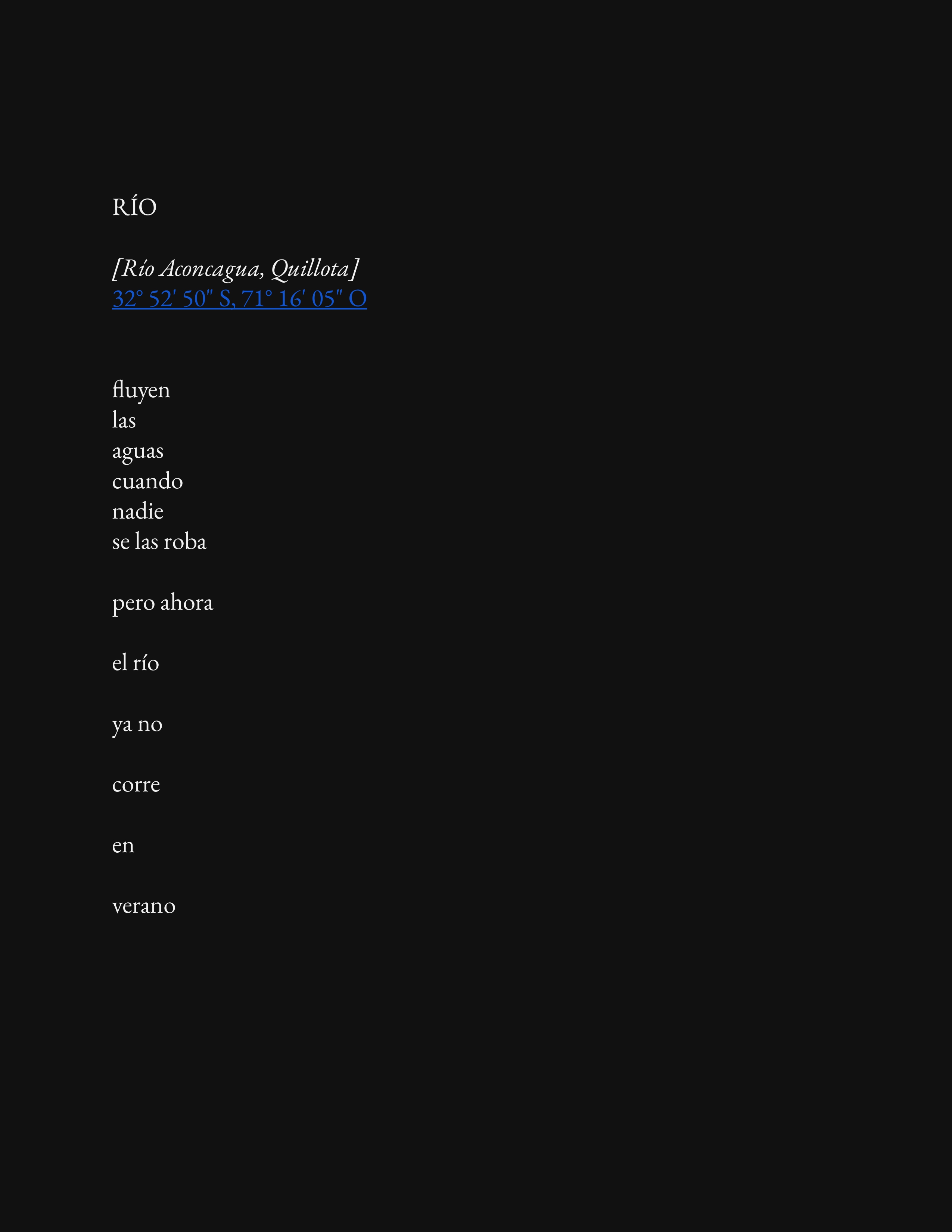 Poema Río de Atlas de los 39.